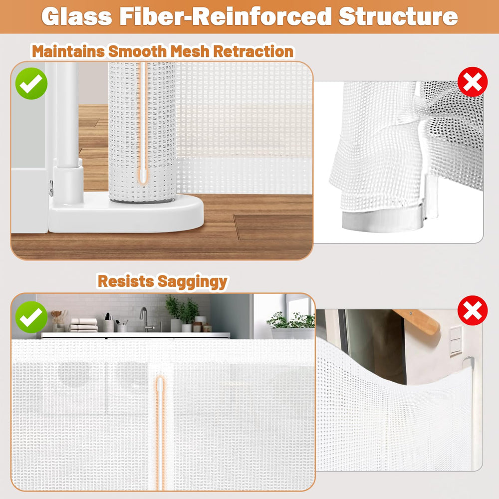 Pravoluxmax fiberglass-support keeps the mesh smooth and wrinkle free.