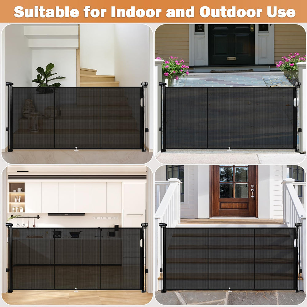 Pravoluxmax indoor-outdoor gate suitable for stairs and patios.