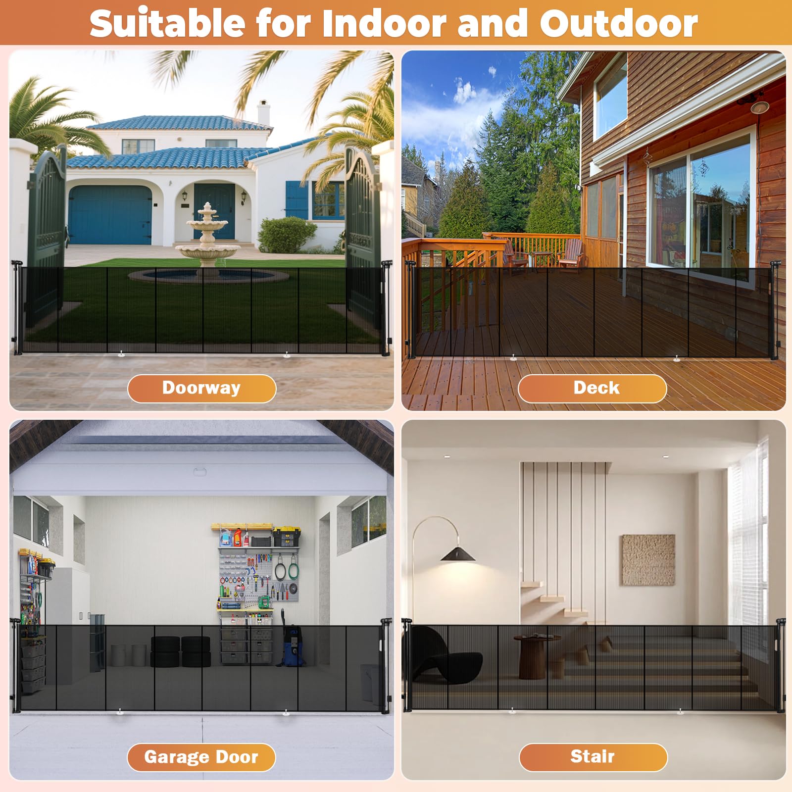 Pravoluxmax gate ideal for large openings in homes