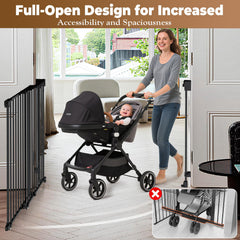 Pravoluxmax 39-inch gate with hardware-mount installation ensures sturdy security in busy households.