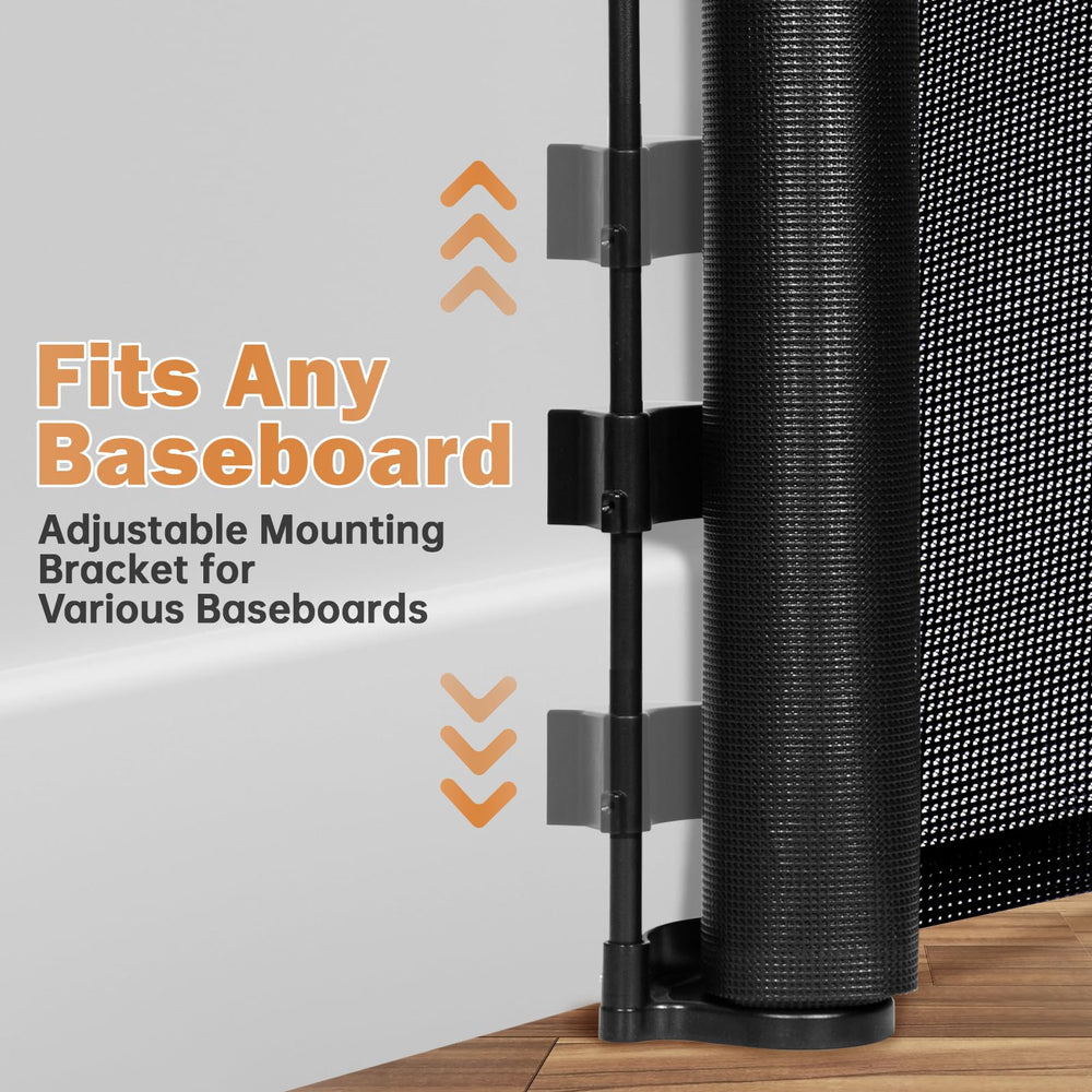 Pravoluxmax retractable gate indoor-outdoor versatility for stairs, patios, and garages.