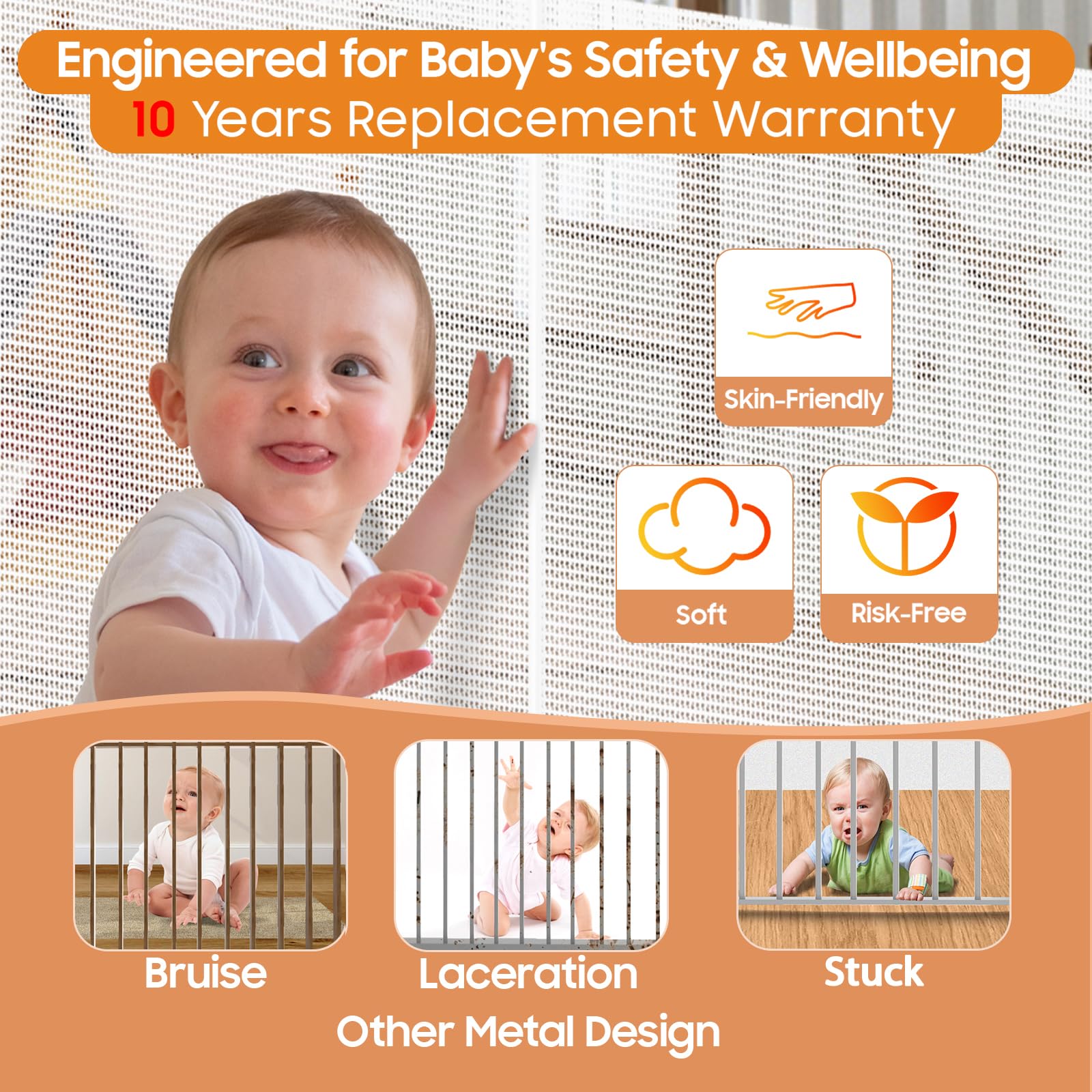Pravoluxmax gate in one-handed operation for busy parents