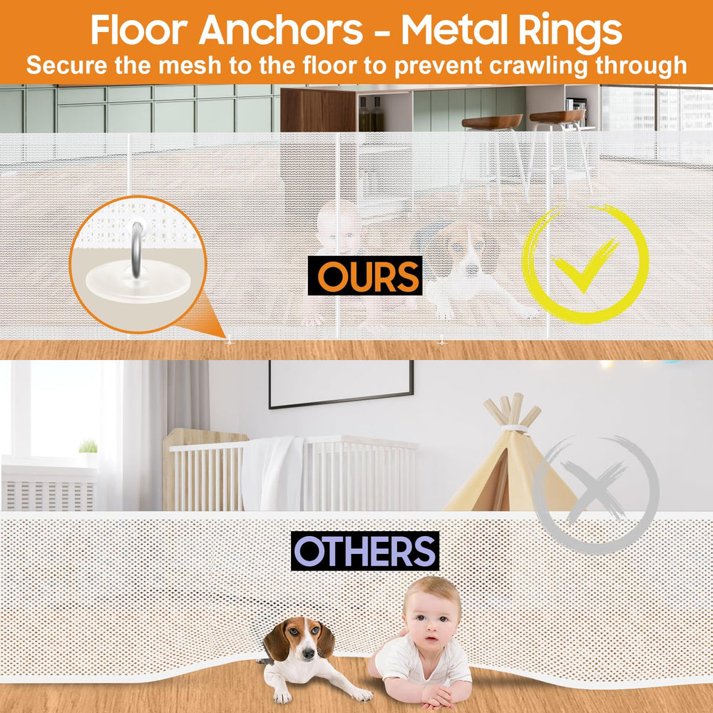 Pravoluxmax scratch-resistant mesh uses soft, durable material safe for kids and pets.