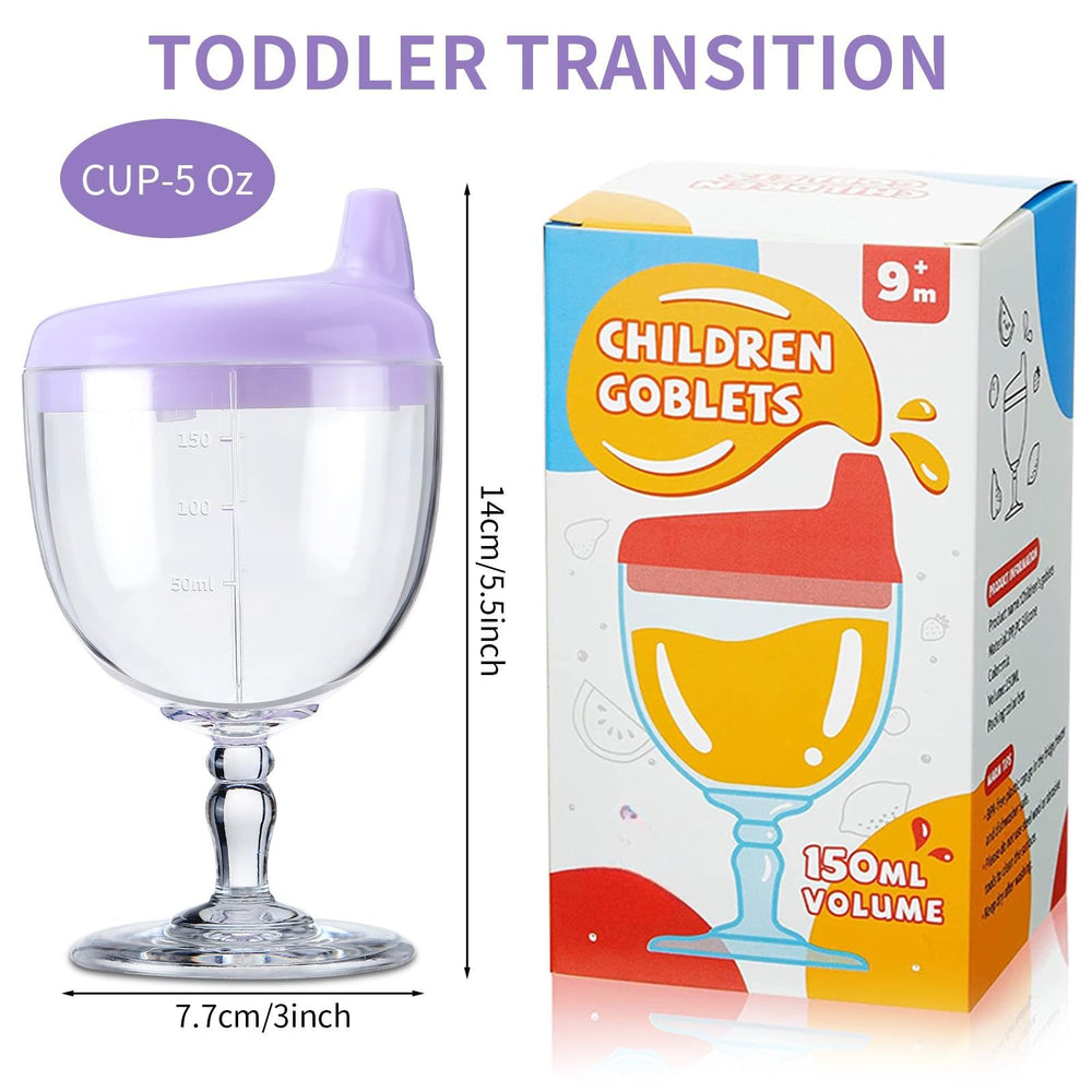 Preboun baby wine sippy pink cup proves handy for playful learning and sipping