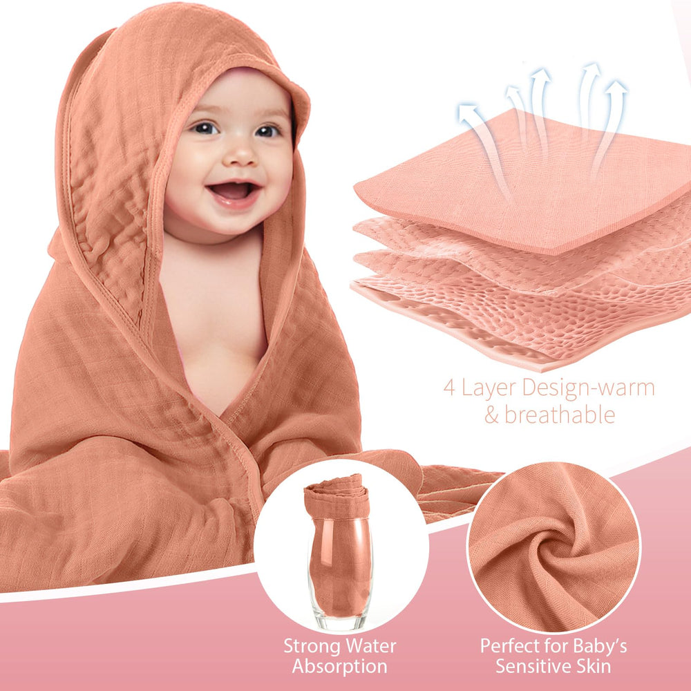 Preboun beach and pool ready towel keeps baby warm outdoors