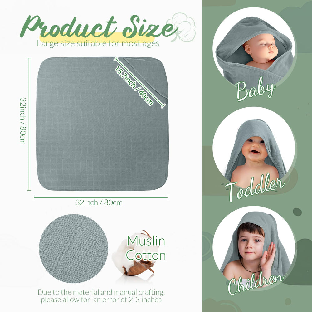 Preboun hooded towel closeup shows absorbent cotton and soft texture for gentle drying