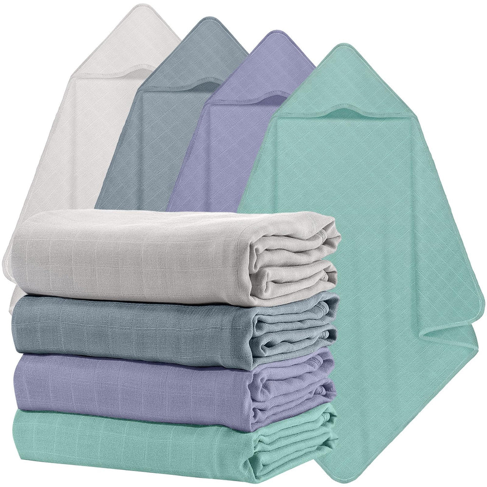 Preboun hooded towel pack in four colors offers cozy newborn drying option