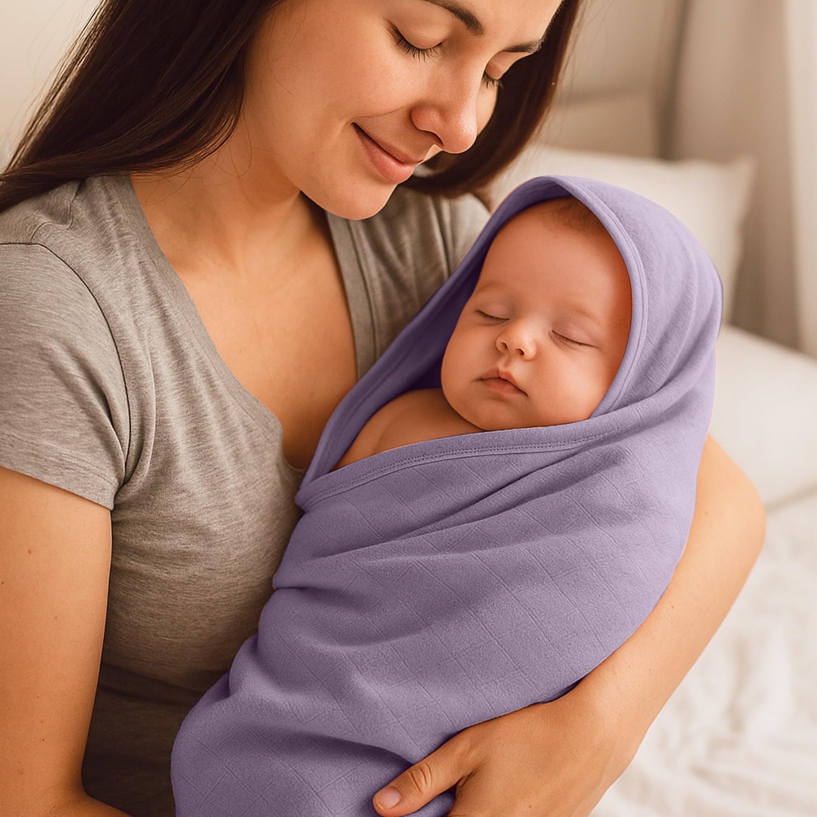 Preboun muslin hooded baby towel gift set ideal for baby registries.