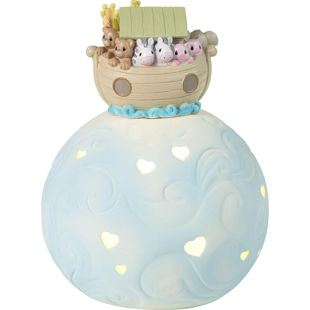Precious Moments 201441 6-5-inch height fits neatly on a bedside table.