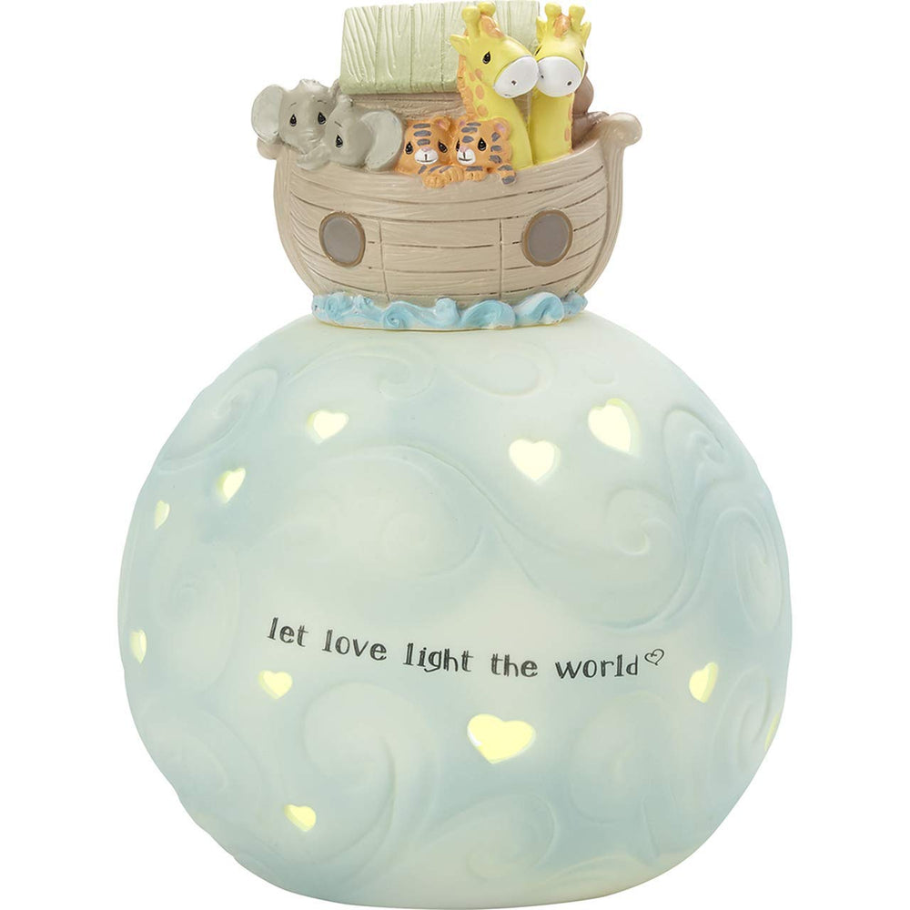 Precious Moments 201441 ark with animals nightlight delivers a gentle nursery glow.