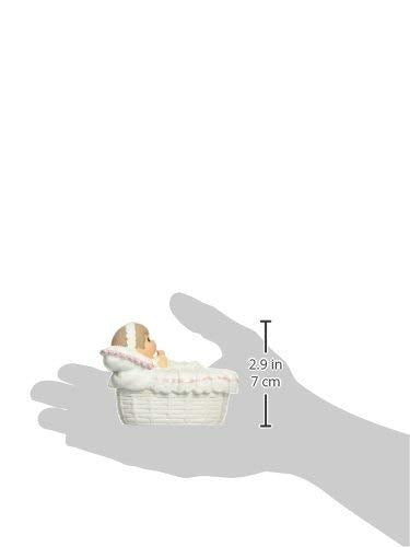 Precious Moments Baptized In His Name resin box detail highlights rosary pocket and craftsmanship.