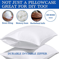 Precoco toddler pillowcase 14x19 inch fit close-up shows snug compatibility with travel pillows.