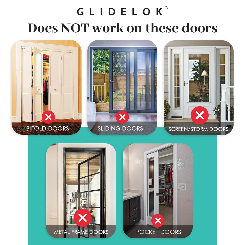 Predictable Solutions GlideLok fits interior and exterior doors for versatile home use.