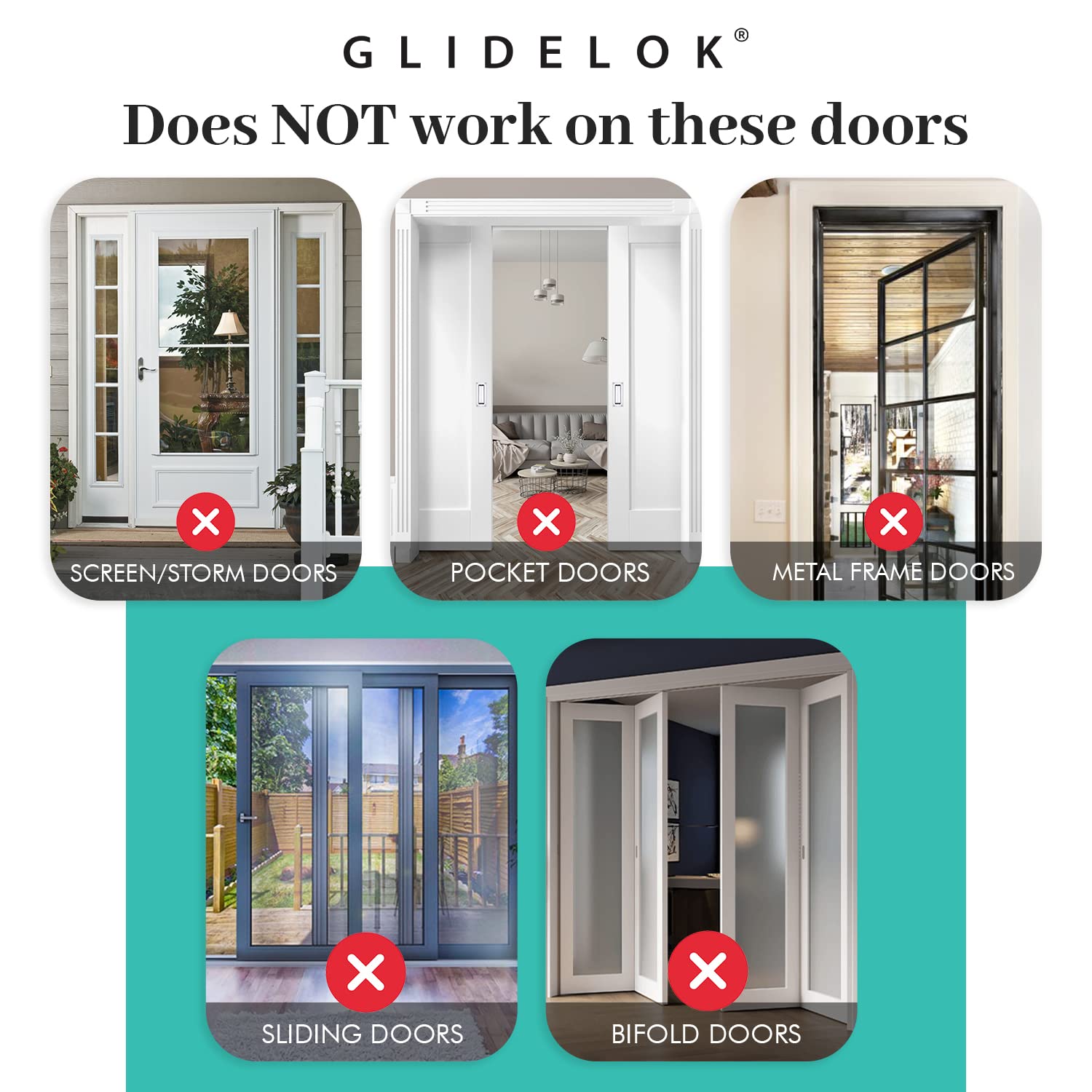 Predictable Solutions GlideLok used near pantry door for family safety and easy access.