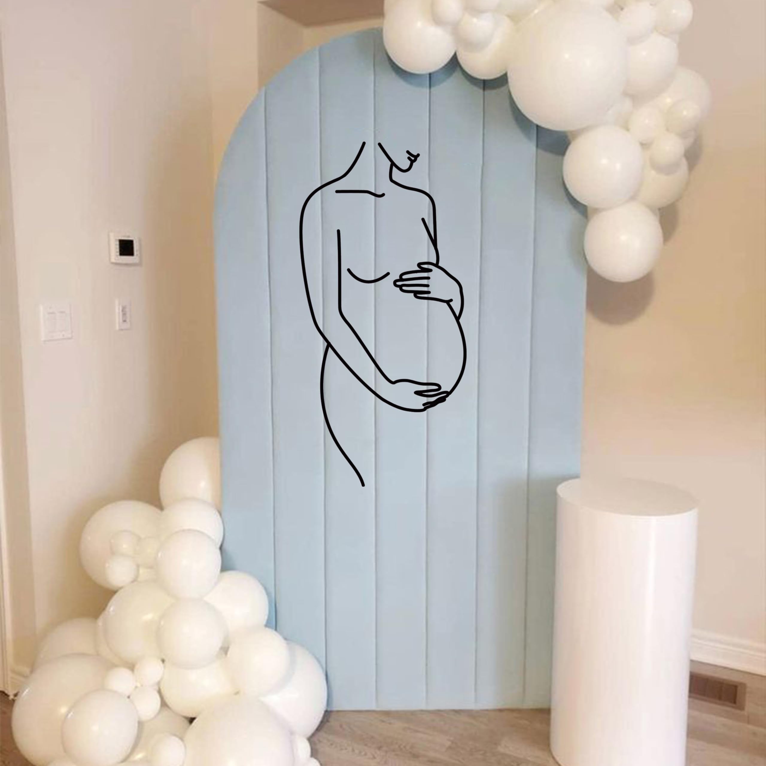 Pregnant Woman Silhouette Wall Decal room decoration ideal for celebrations.
