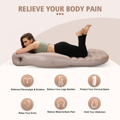 PregSpag full-body airbed provides back and joint support for restful nights.