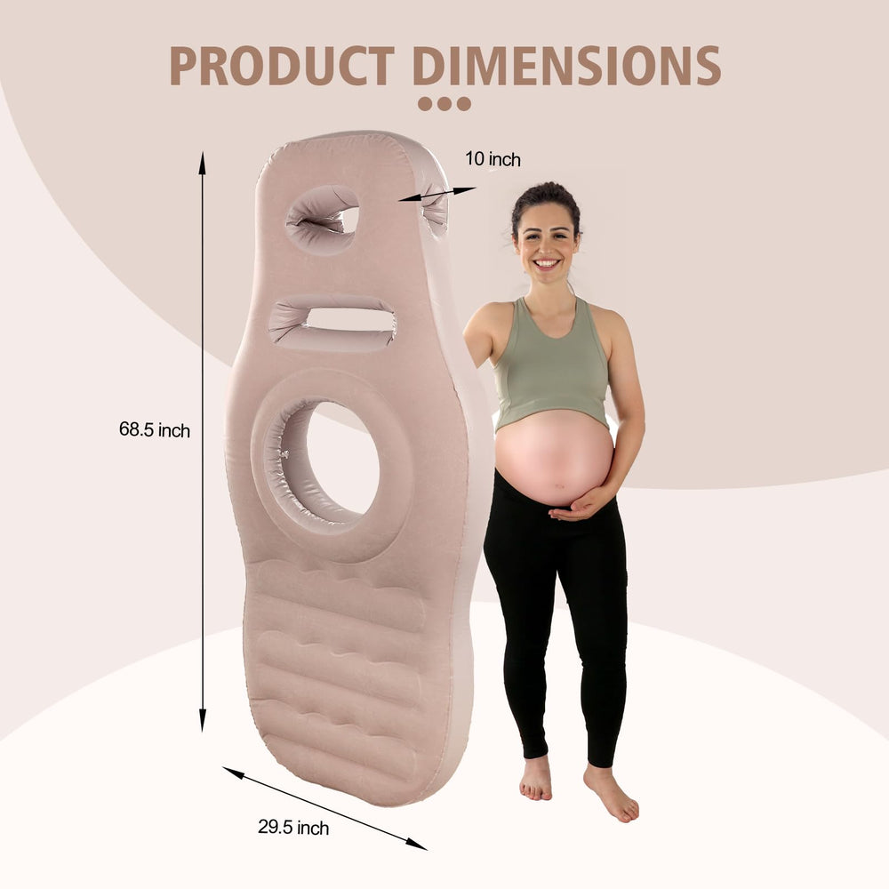 PregSpag pregnancy pillow used postpartum for comfort and recovery.