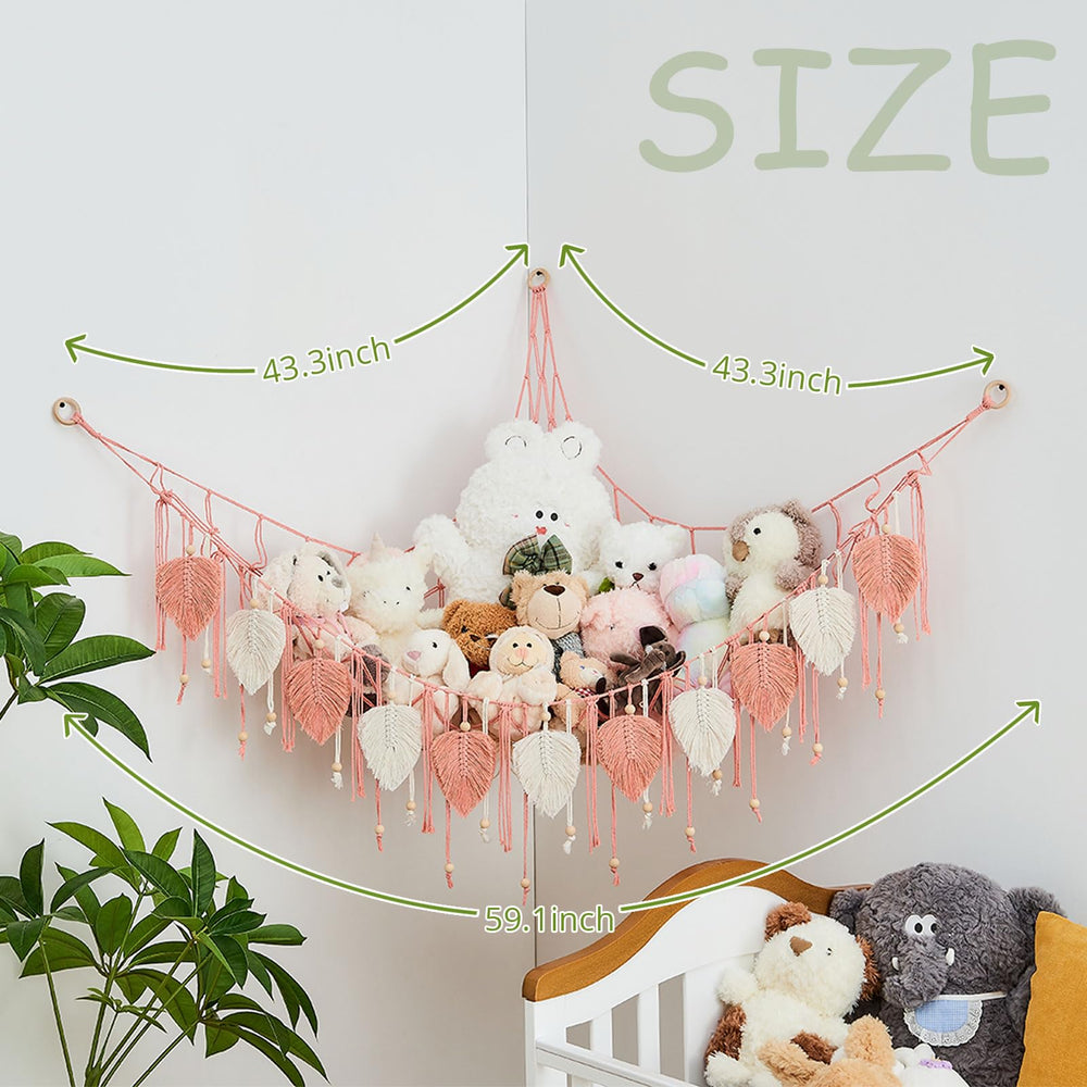 Pretty Jolly macrame easy-install hardware ensures quick, secure mounting.