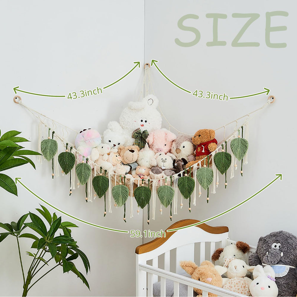 Pretty Jolly macrame hammock installation steps illustrating easy setup.
