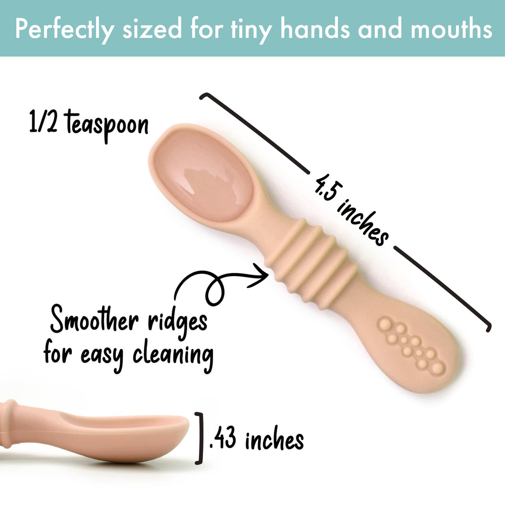 PrimaStella silicone spoon set safe for microwave and freezer use