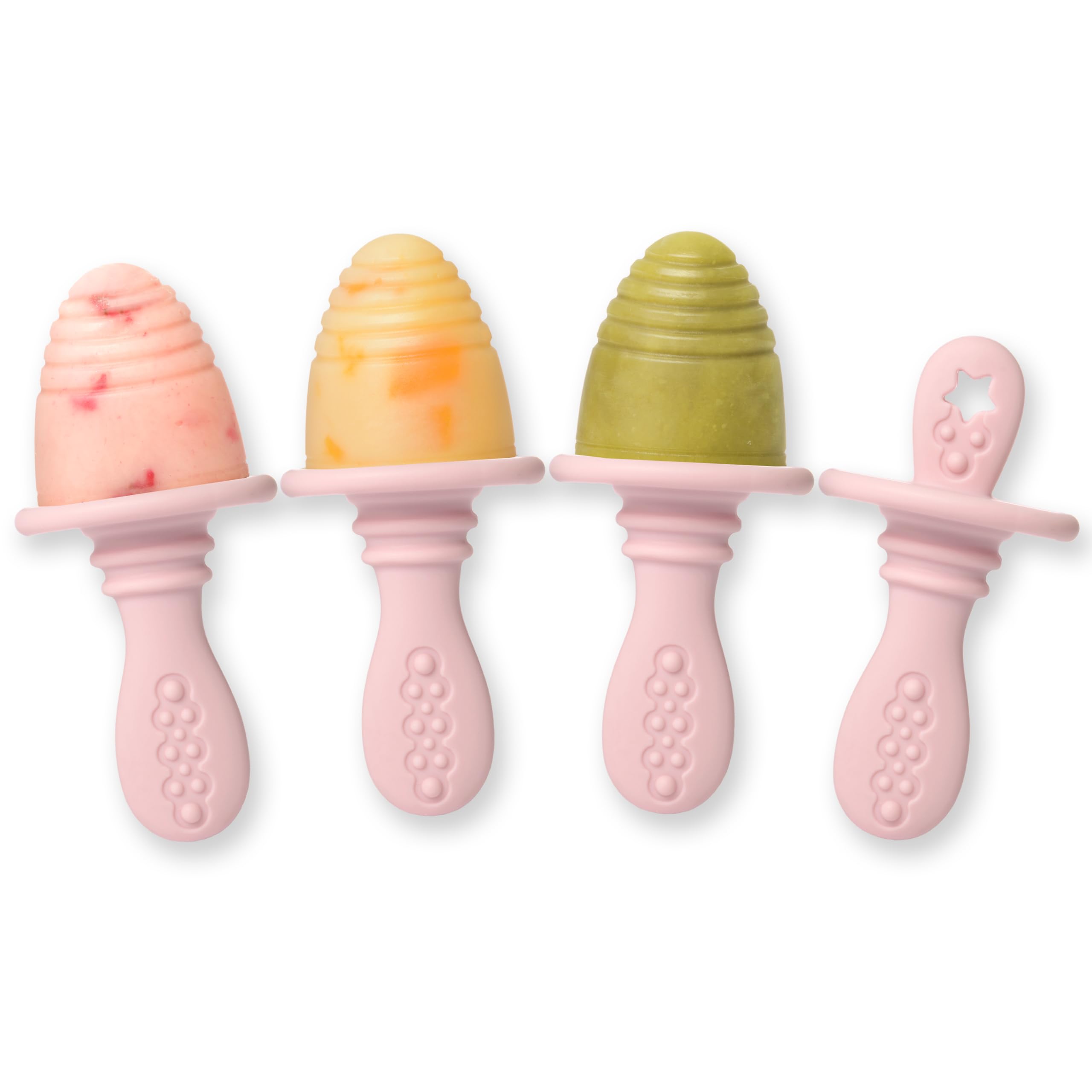 PrimaStella silicone-petite-pops-dusty-rose-mold: soft, safe option for gentle first snacks.