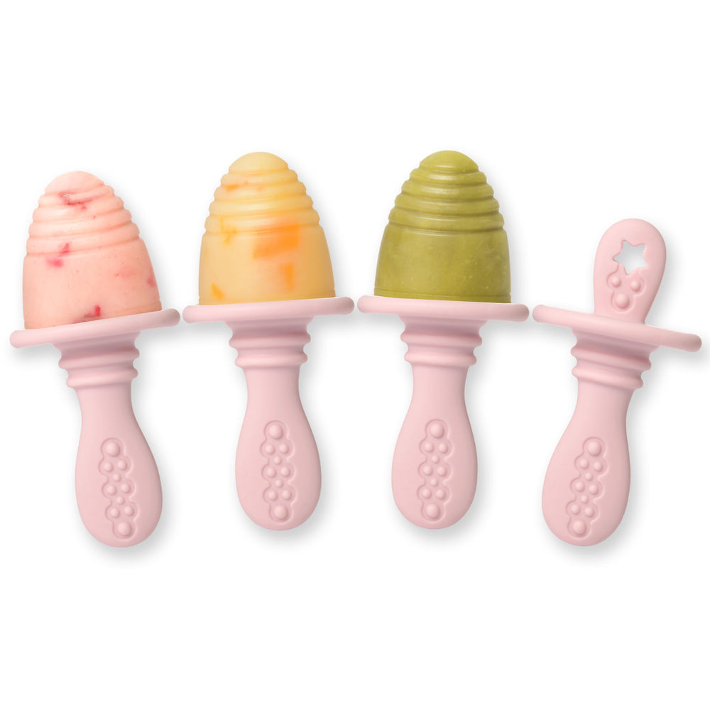 PrimaStella silicone-petite-pops-dusty-rose-mold: soft, safe option for gentle first snacks.