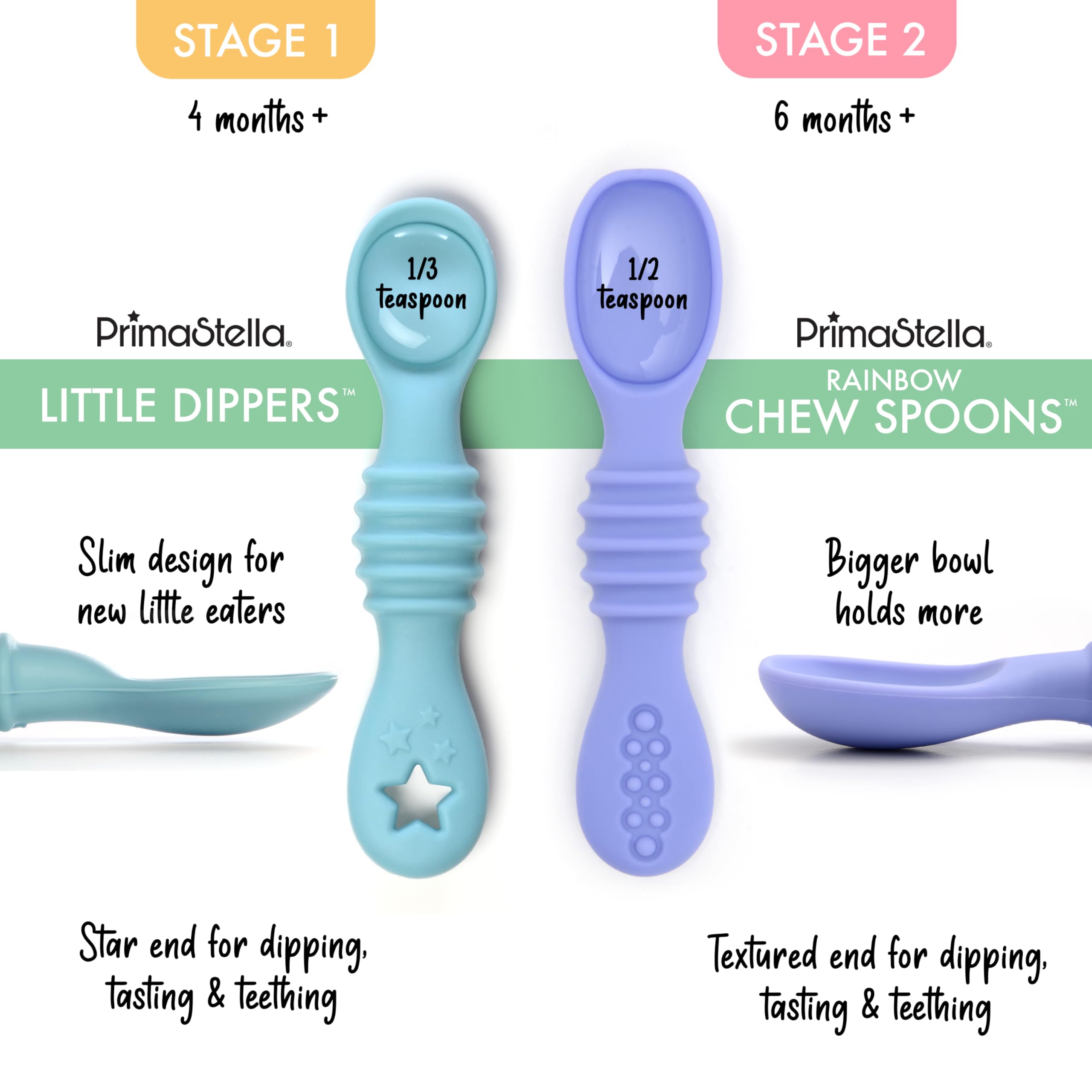 PrimaStella Little Dippers six-pack set displayed for versatile at-home meals.