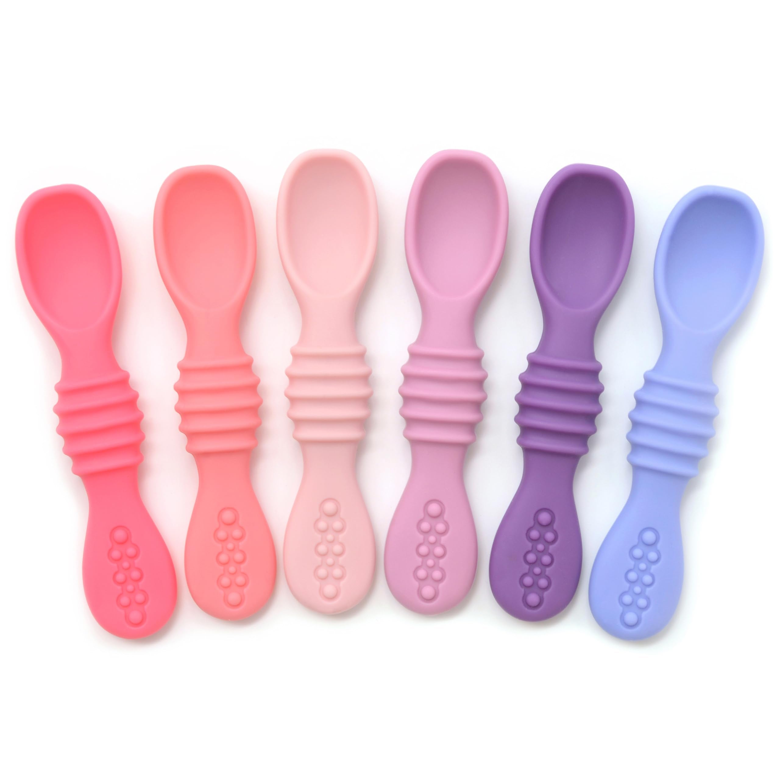 PrimaStella silicone chew spoon baby holding helps practice self-feeding safely