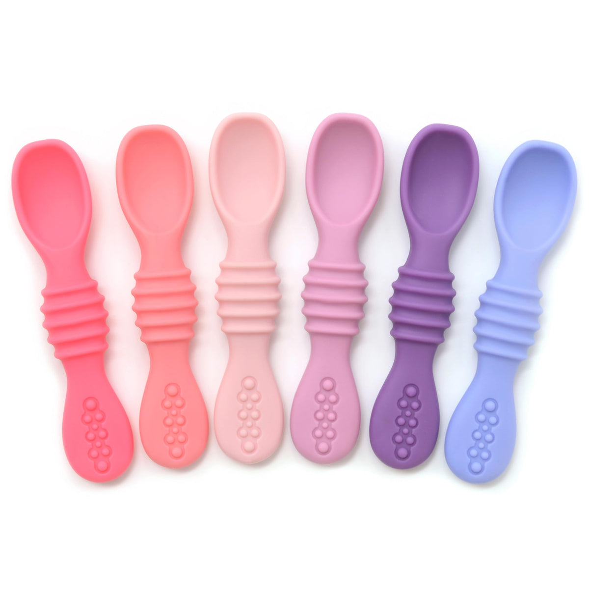 PrimaStella silicone chew spoon baby holding helps practice self-feeding safely
