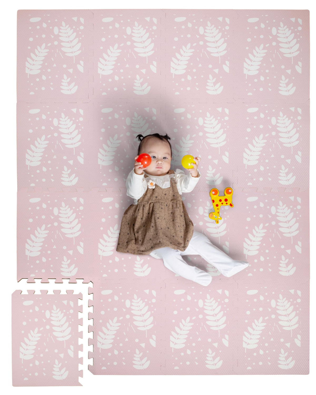 Primica baby foam tiles interlocking provide a cushioned surface for safe play.