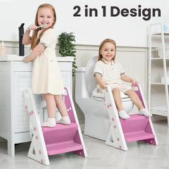 PRIMLECT adjustable-step with two heights helps growing kids reach comfortably