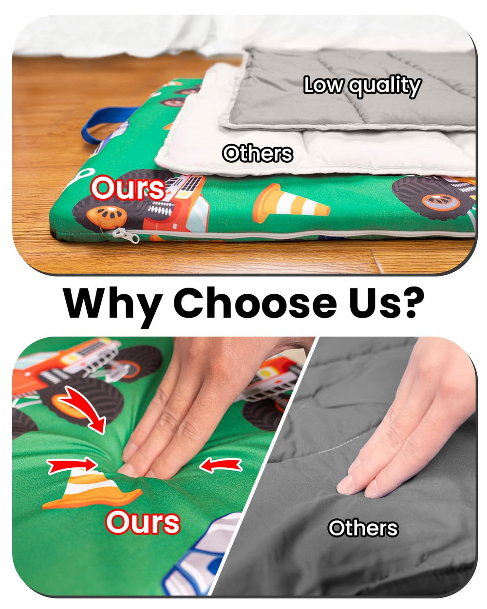 Primlect nap mat detachable cover for easy machine washing