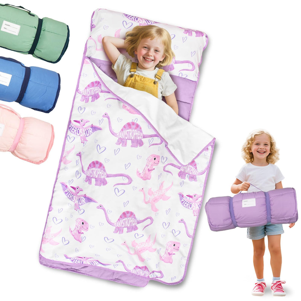 PRIMLECT nap mat dinosaur design offers cozy, kid-friendly rest.