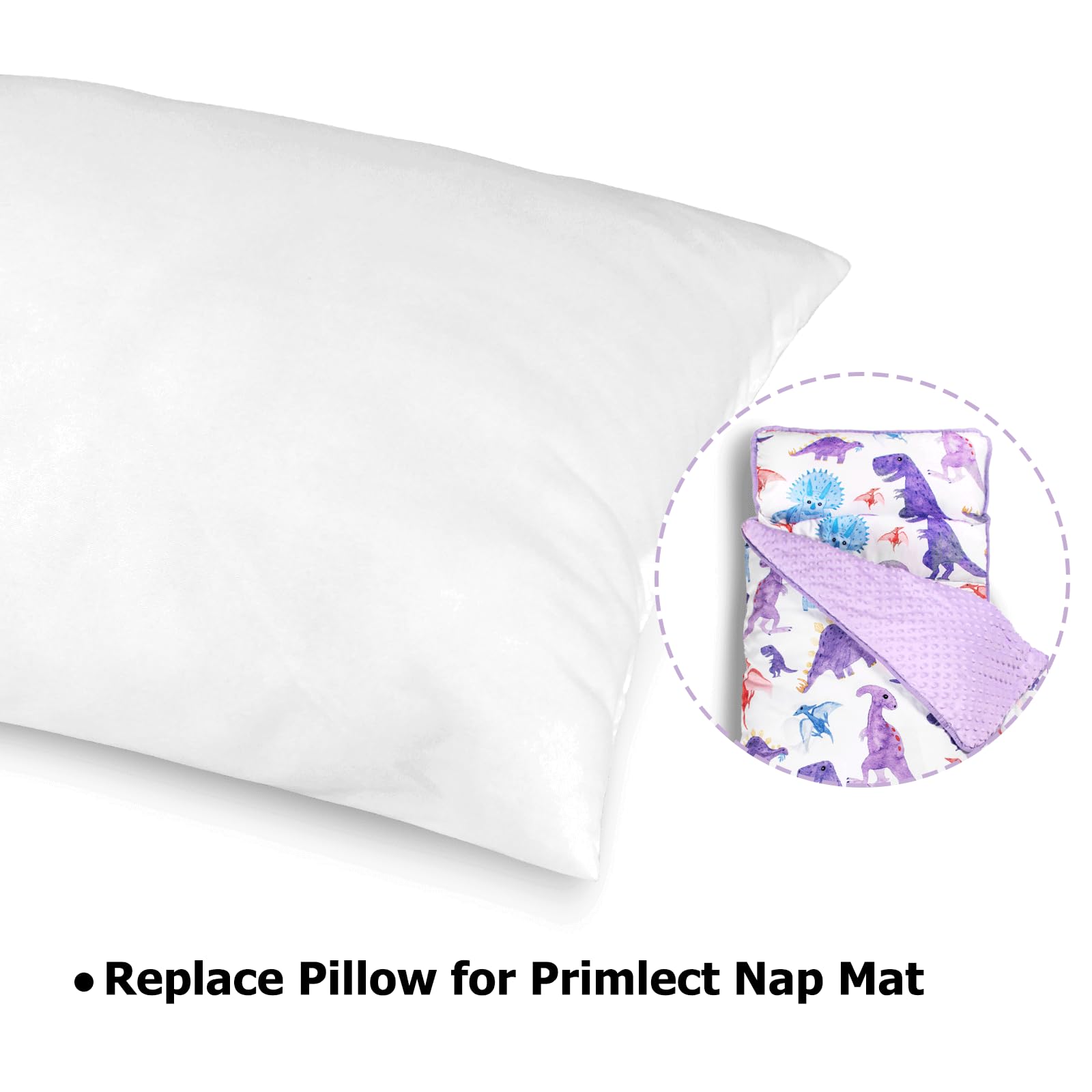 PRIMLECT nap mat pillow insert supports multi-position sleepers with versatile nap-time comfort.