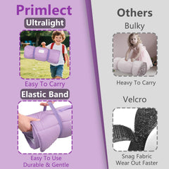 PRIMLECT nap mat removable pillow enables quick washing.