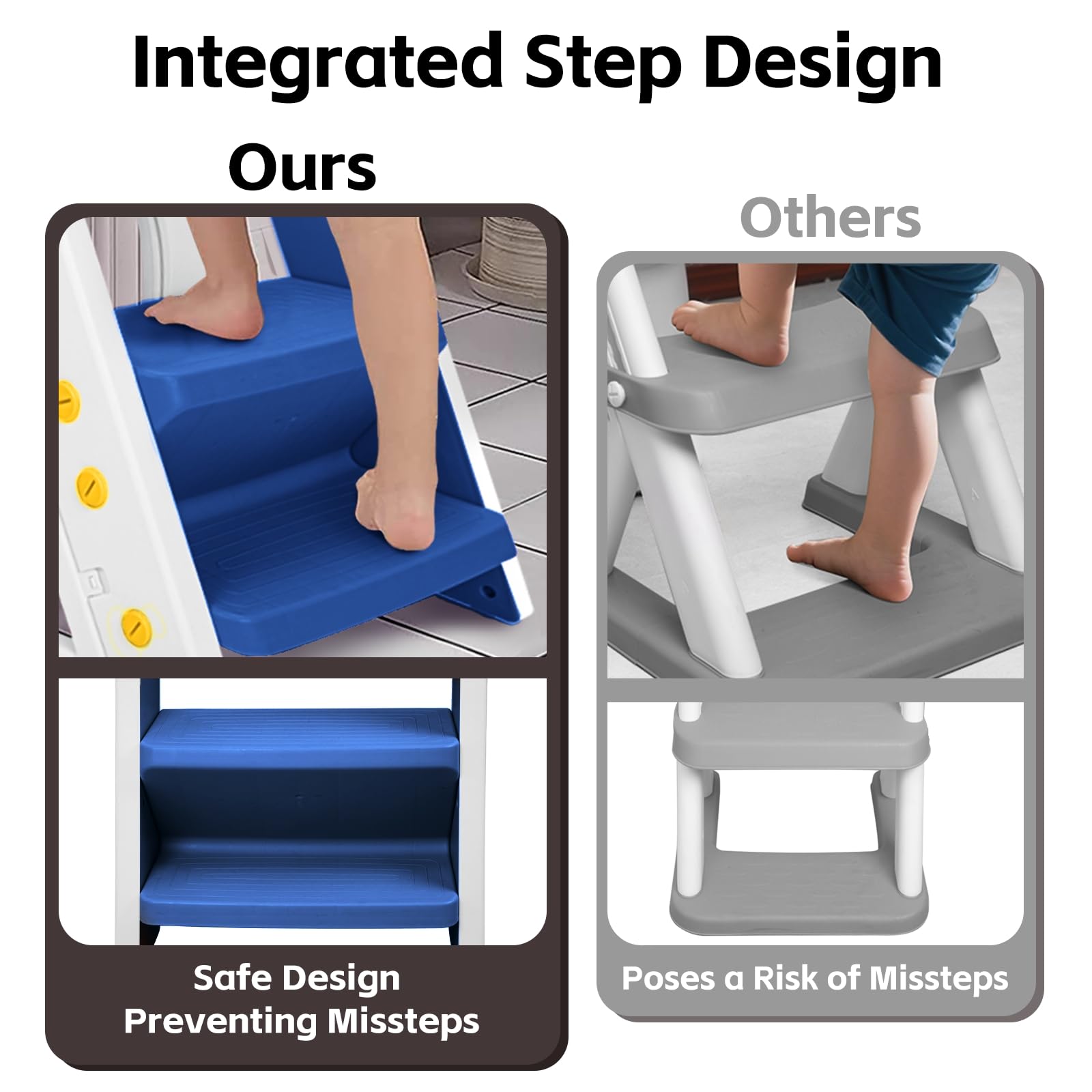 Primlect potty seat adjustable step adapts to growing toddlers.