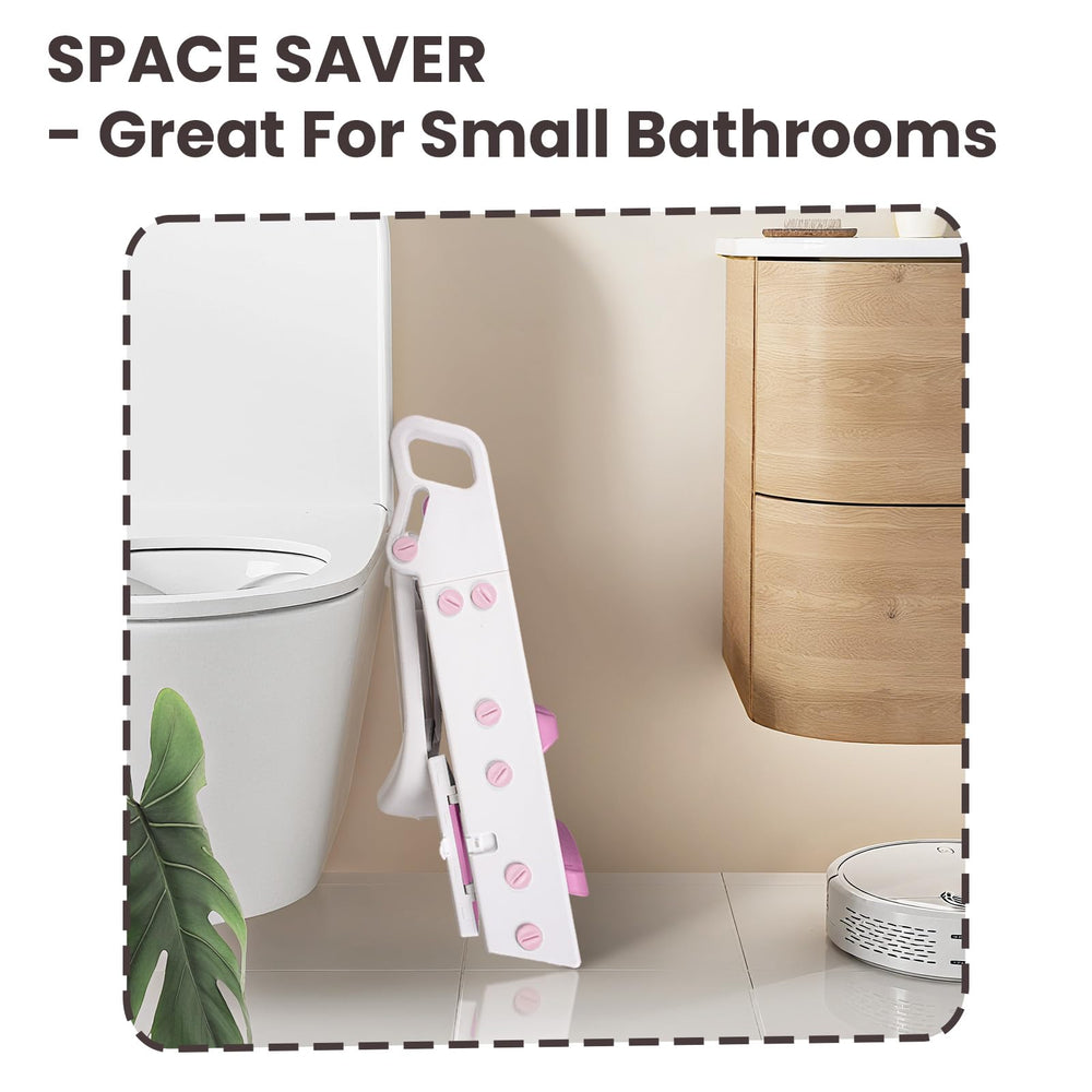PRIMLECT potty seat with ladder in use shows secure climbing for toddlers