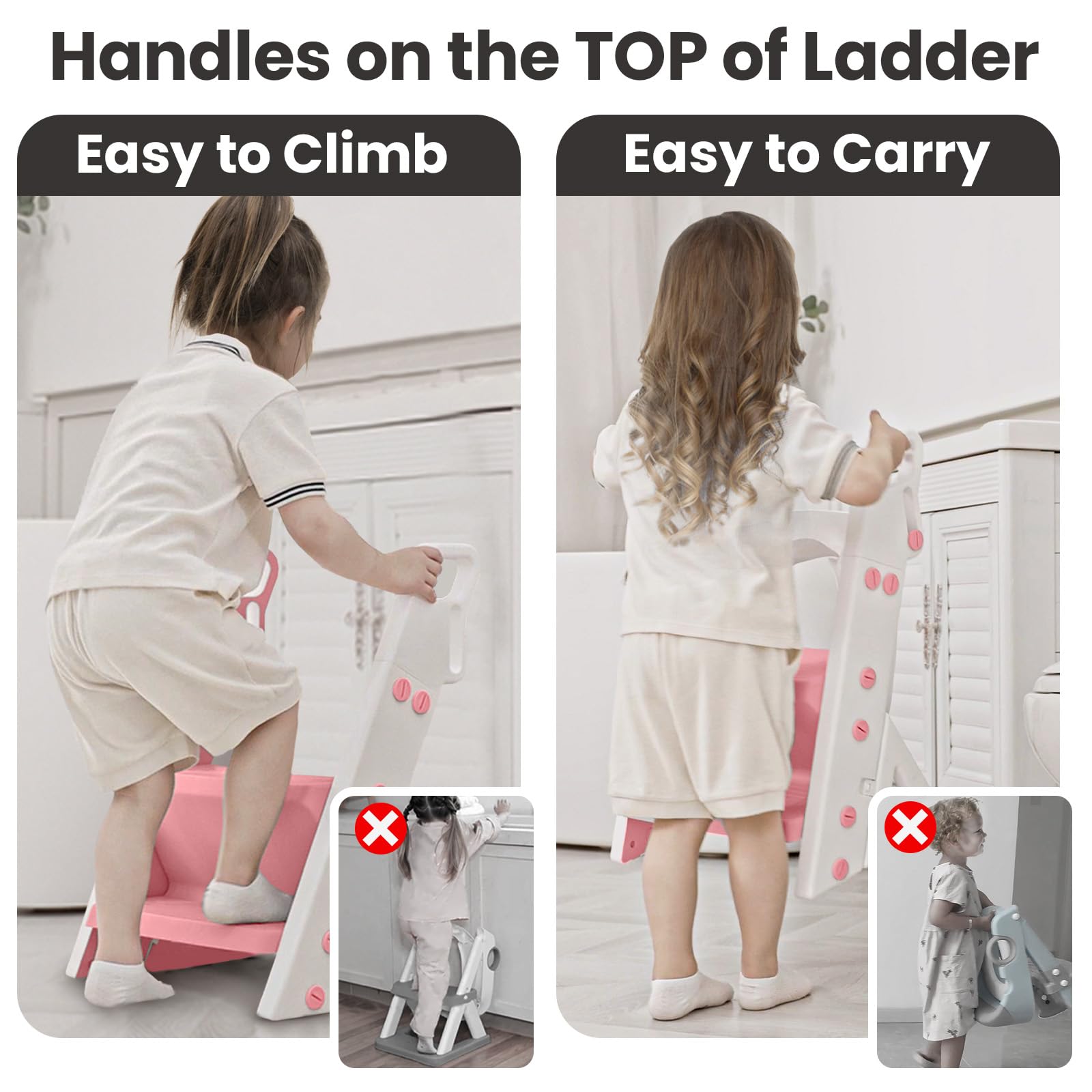 PRIMLECT potty seat beside sink doubles as handwashing aid.