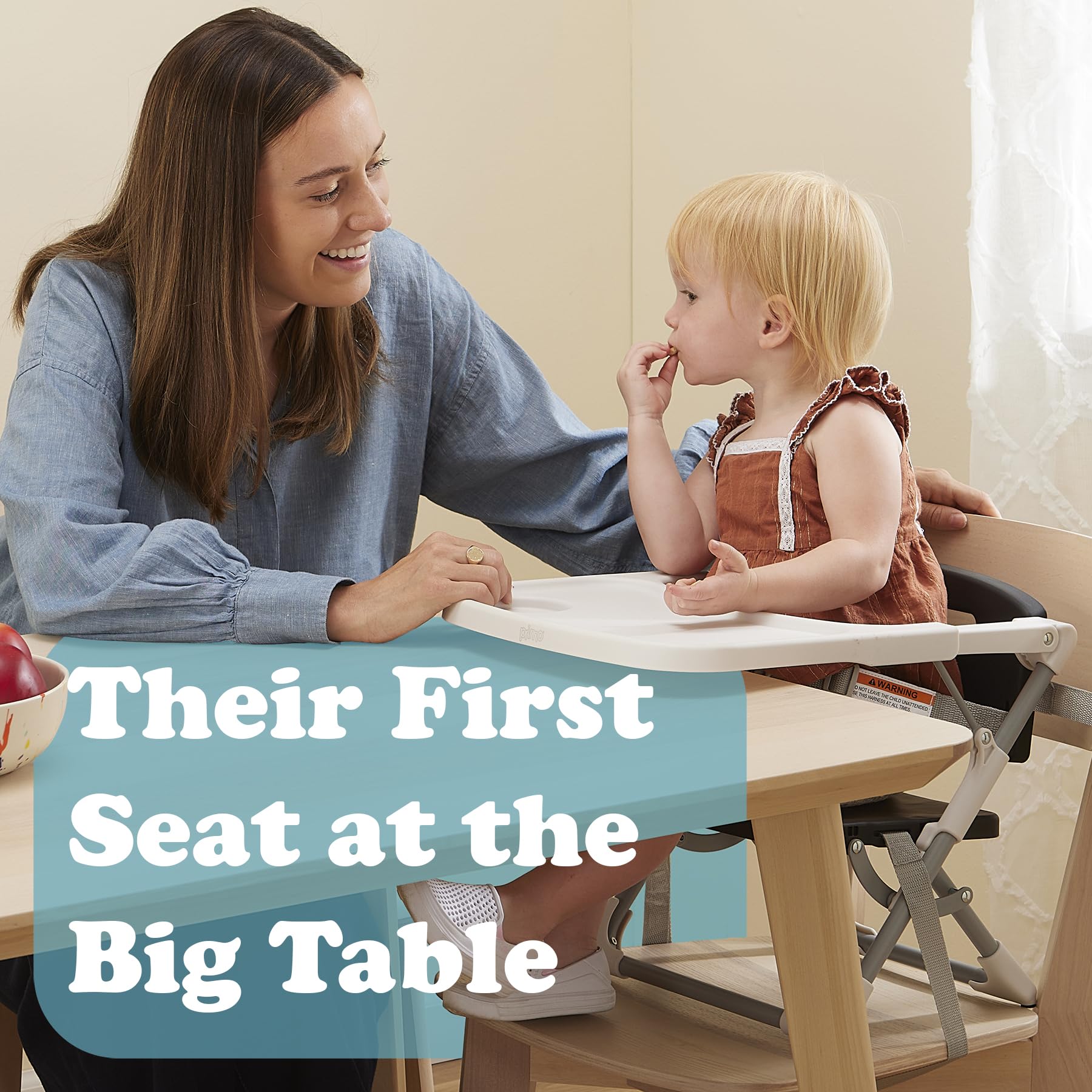 PRIMO PrimoBaby SproutSeat 3-point harness keeps baby secure during meals