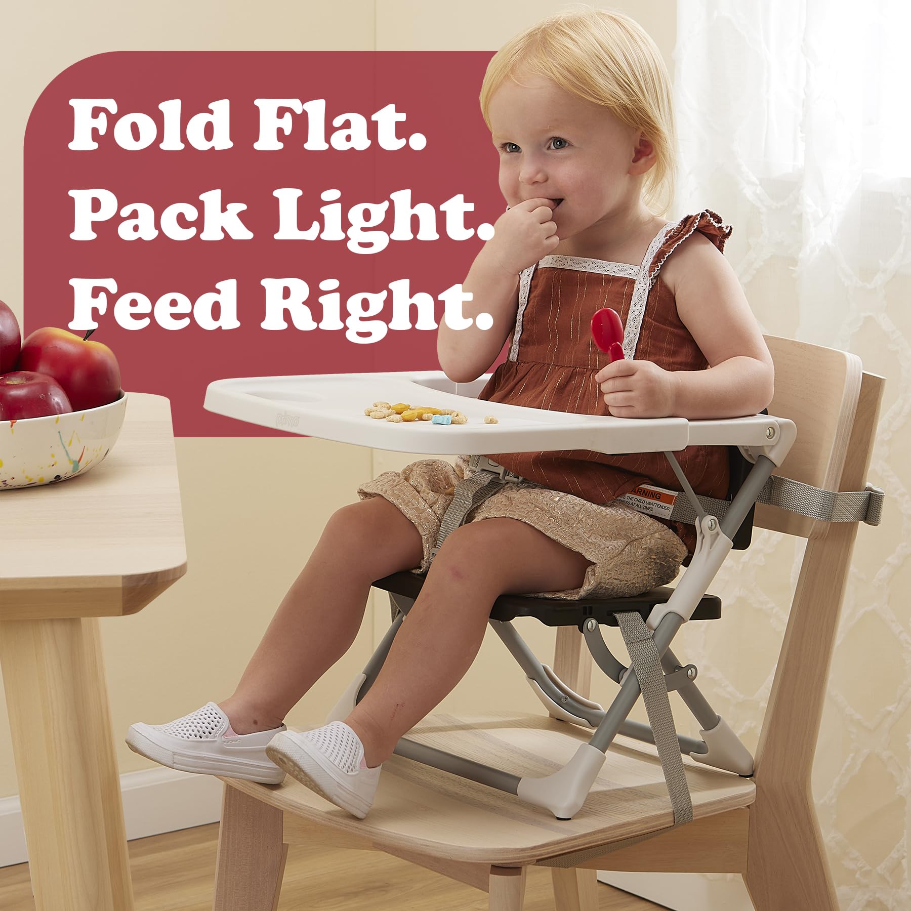 PRIMO PrimoBaby SproutSeat travel folding design for on-the-go meals