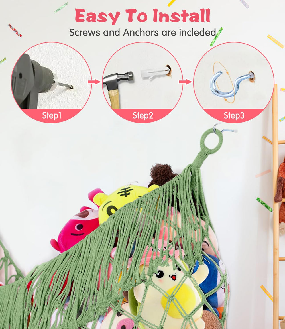 PrimZooty easy-install kit with hooks and anchors for quick setup.