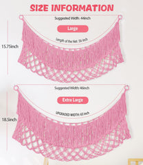 PrimZooty handwoven-cotton-cord hammock showcases natural texture and durable storage.