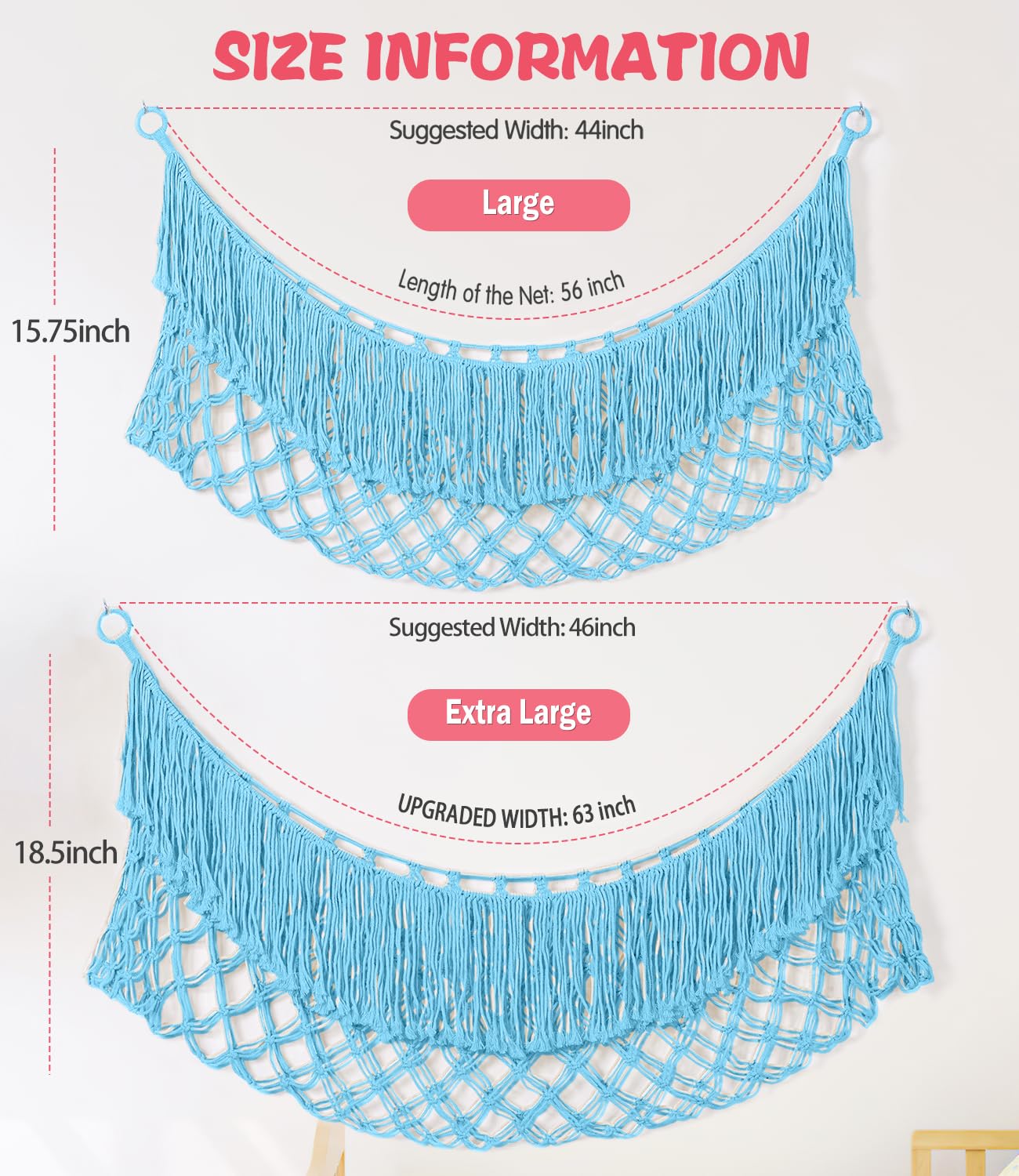 PrimZooty tassel-detail wall pocket adds decorative storage appeal.
