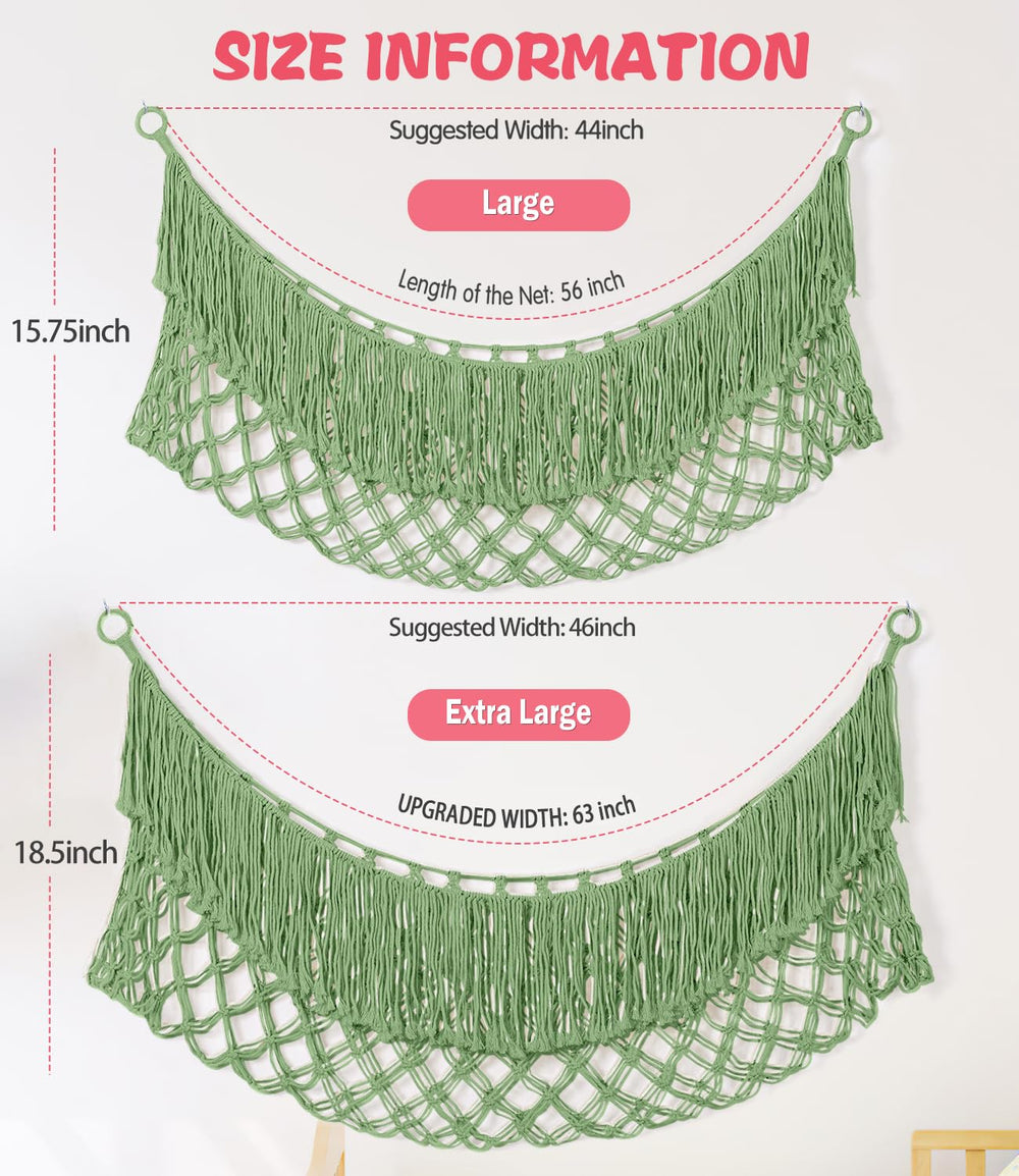 PrimZooty heavy cotton cord and metal rings ensure sturdy hanging.