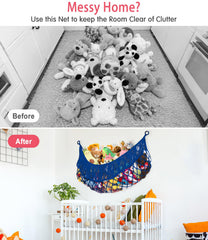 PrimZooty handwoven cotton cord hammock close-up shows natural texture and durable storage