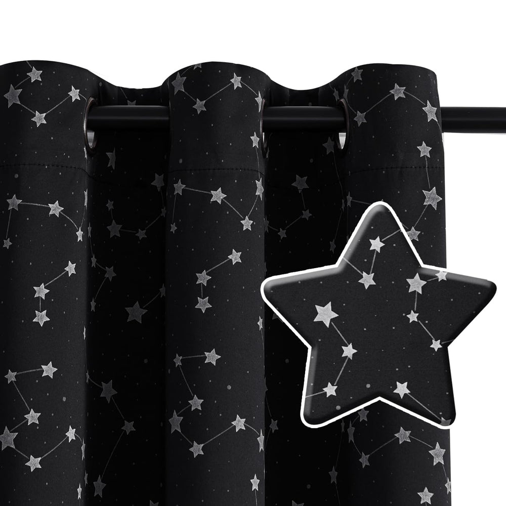 PrinceDeco natural microfiber soft curtains gentle on kids' skin