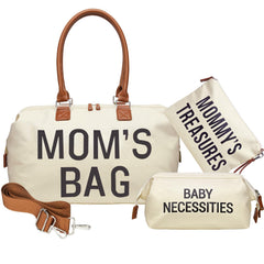 Printe diaper bag tote main compartment for easy access to baby items