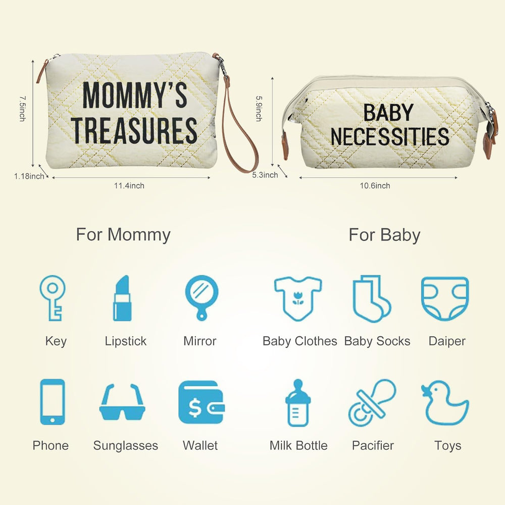 Printe diaper bag tote bottom with metal feet staying clean