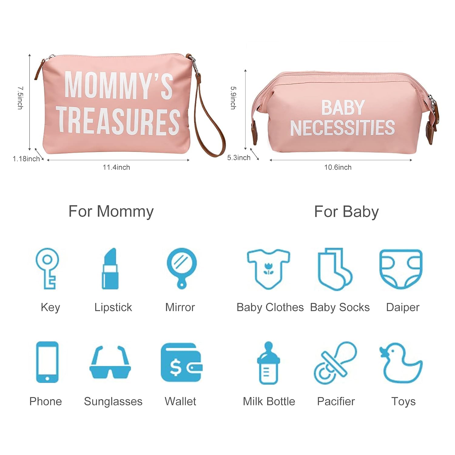 Printe mommy diaper bag tote pink luggage-sleeve eases travel with carry-on luggage
