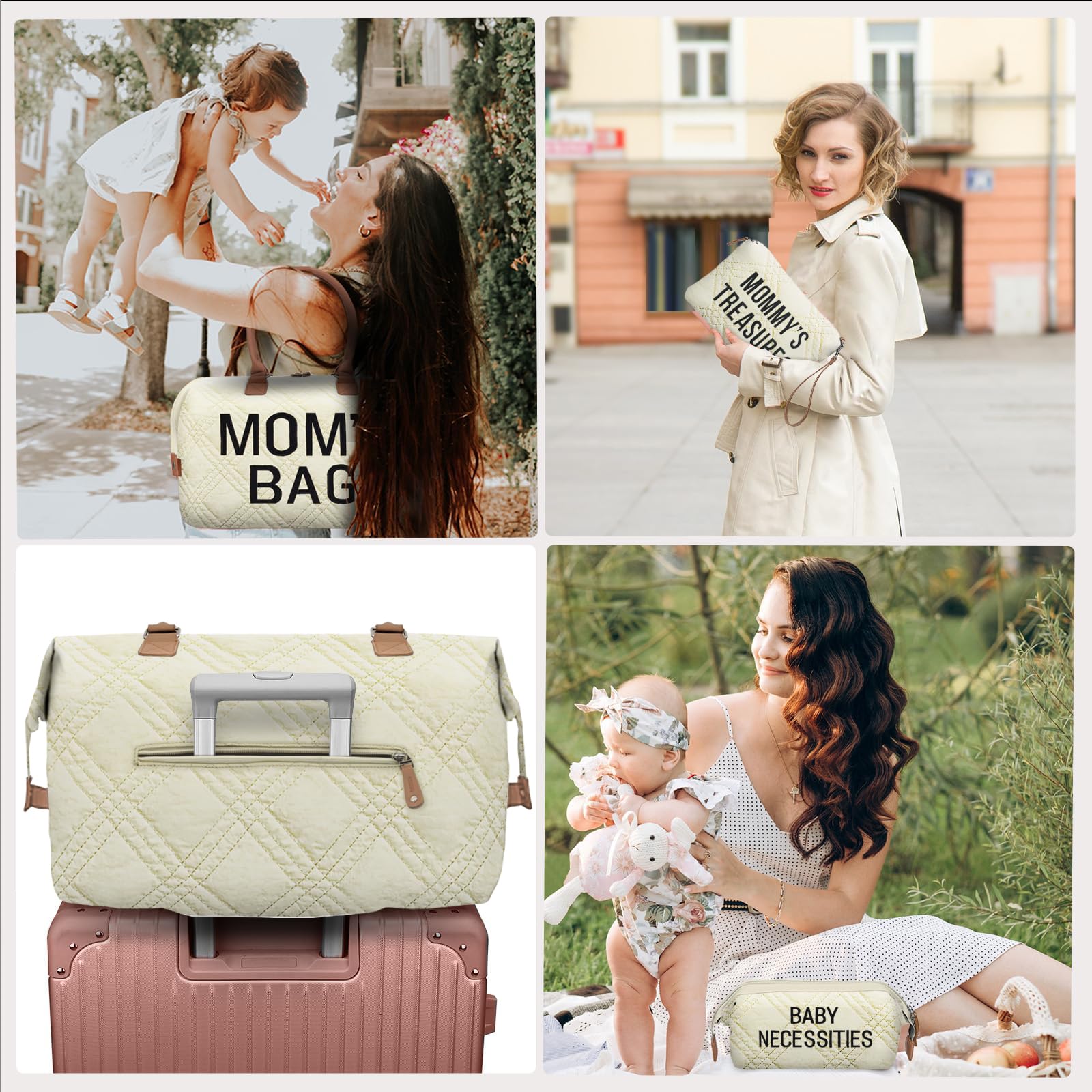 Printe organizers pouch set illustrating organized storage for baby gear